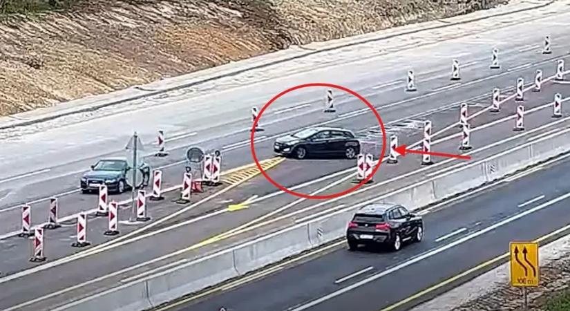 Egyre több az M1-es autópályán szabálytalankodó autós! Videón egy újabb eset!