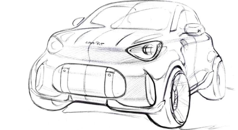 Visszatér a városi legenda: Megérkeztek az új, kétüléses Smart #2 első tervei