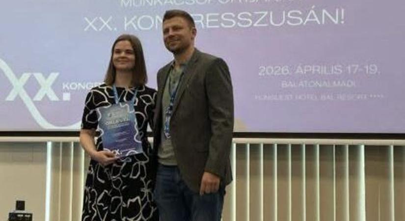 Ritka diagnózis, nagy siker – első díjat nyert a fiatal zalaegerszegi orvos