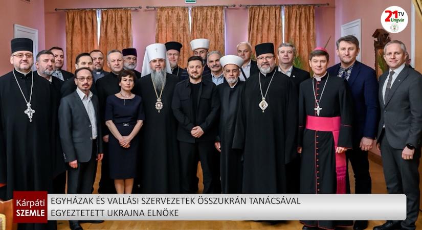 Egyházak és Vallási Szervezetek Összukrán Tanácsával egyeztetett Ukrajna elnöke (videó)