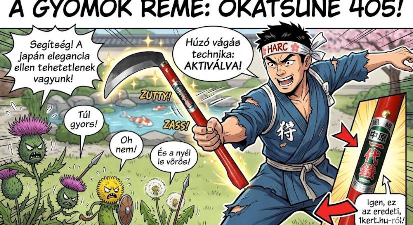 Okatsune 405 sarló: a régi vágású kerti eszköz, ami simán ellopja a show-t a gyomok elől