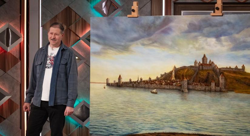 Egy autodidakta festő remegő kézzel alkot csodát, 450 ezerért vitték el a művét A legjobb ajánlatban