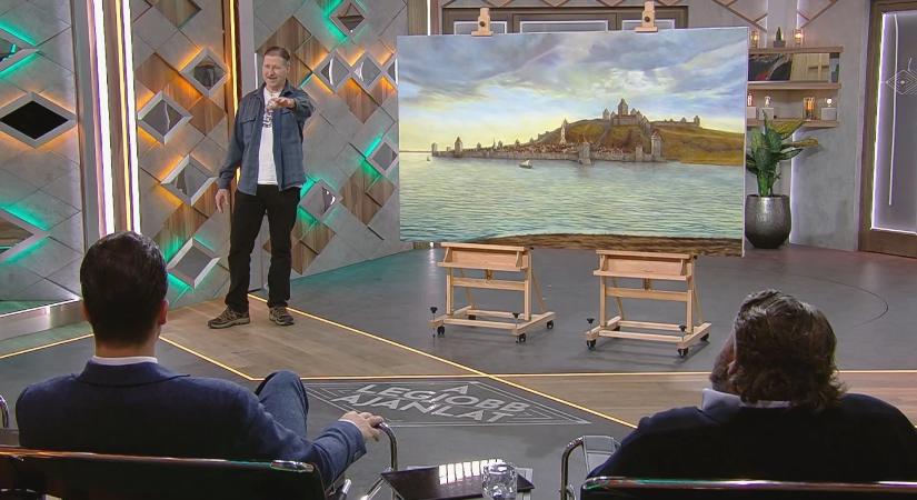 Remegő kézzel fest, mégis csodát hoz létre a vásznon Varga Zoltán