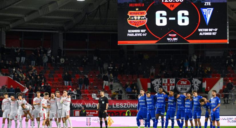 Tizenegyespárbajban ejtette ki a Kispestet a ZTE a kupában