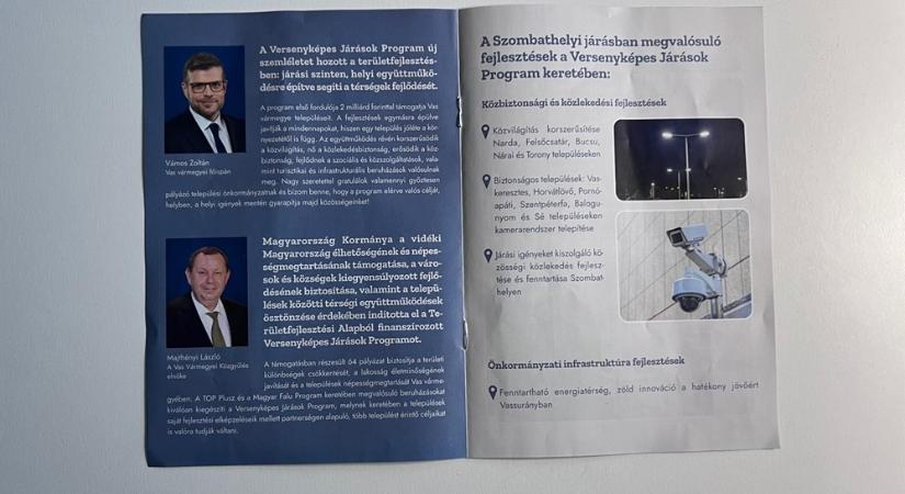 10 és félmillió forintot szórt ki a Vas megyei önkormányzat, hogy ismertesse milyen eredményeket értek el az önkormányzatok megsápolásából