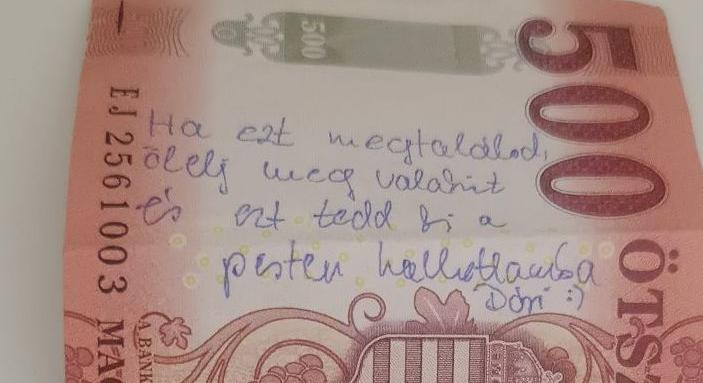 Titokzatos üzenet az ötszázason: modern palackposta tartja lázban az internetet