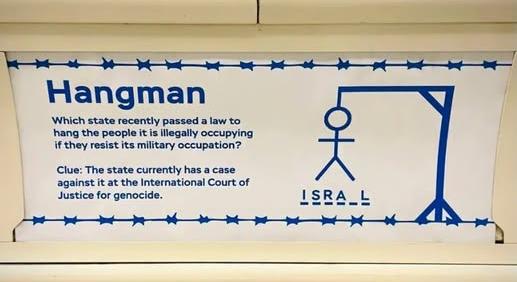 Uszító Izrael-ellenesség a londoni metróban