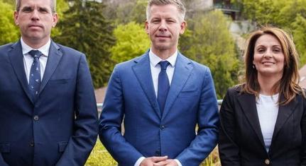 Lőrincz Viktória és Ruff Bálint személyében új miniszterjelölteket mutatott be a Tisza Párt