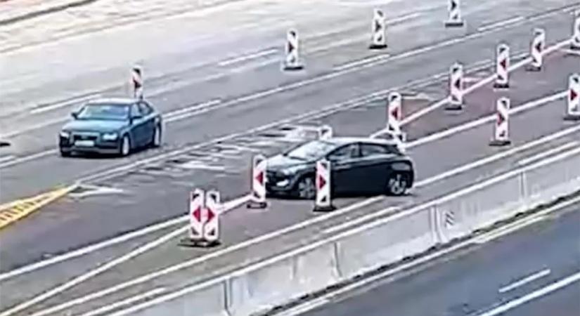 Elgurult a gyógyszere? Ritka nagy őrültséget csinált egy autós az M1-esen – videó