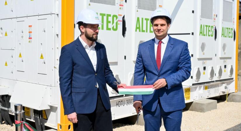 Győrben adta át az Alteo hatodik villamosenergia-tárolóját - Fotók a helyszínről