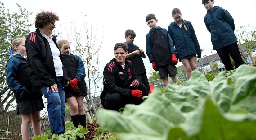 Kerkez Liverpool-szurkoló gyerekekkel kertészkedett - videó