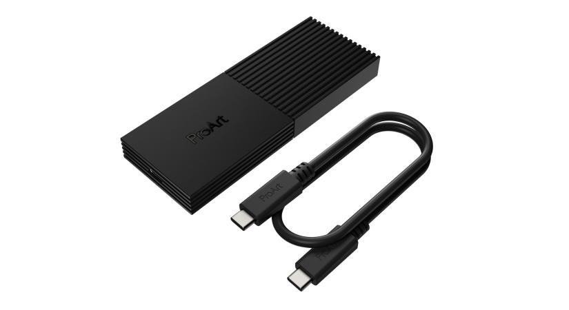 Elegáns USB4-es külső SSD házat készített az ASUS csapata – Itt a ProArt PA40SU USB4 SSD Enclosure