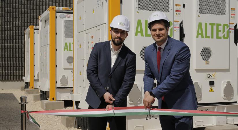 Az ALTEO átadta hatodik villamosenergia-tárolóját