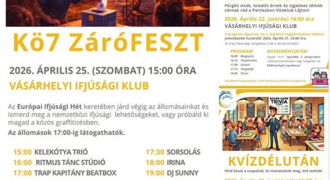 Tartalmas délutánokat ígér a diákoknak a Középiskolások Hete