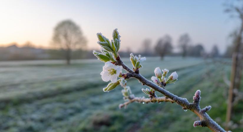 Mínusz 8 fokos fagy tarolt Magyarországon: van, ahol a termés több mint 90 százaléka megsemmisült