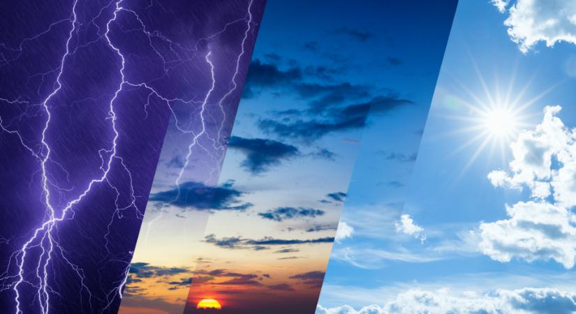 Várható időjárás az ország területén csütörtök éjfélig