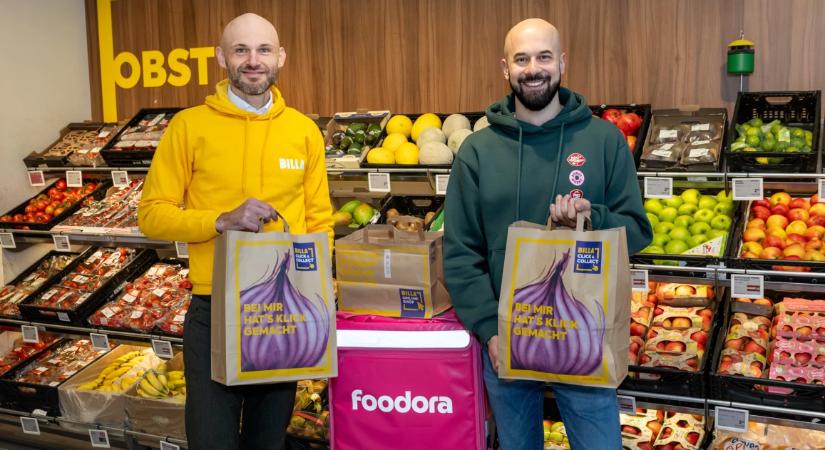 Billa-foodora együttműködés Bécsben: estig elérhető, gyors élelmiszer‑kiszállítással bővül a kínálat