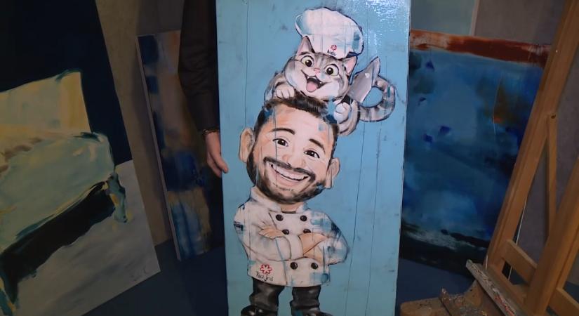 Mit keres Sárközi Ákos éttermében Rácz Jenő portréja? Most kiderült a titok!