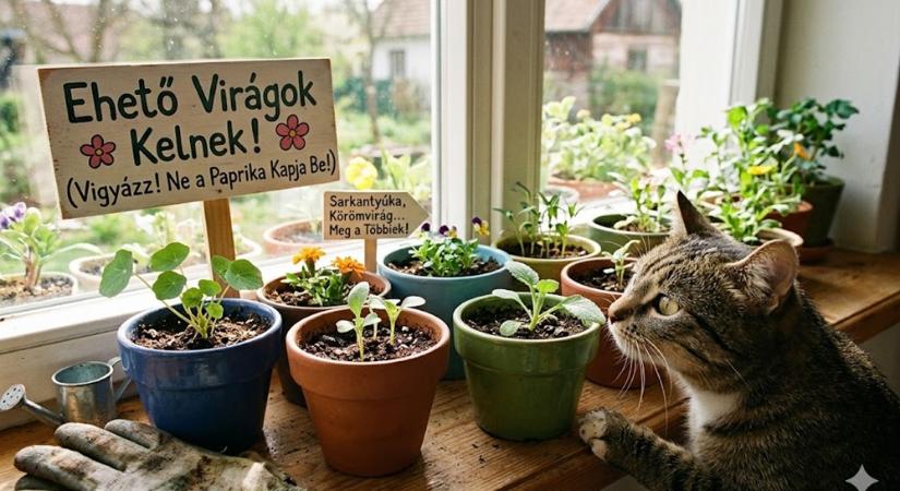 8 ehető virág, amit áprilisban elvethetsz bent – és később a kertet meg a tányért is feldobják