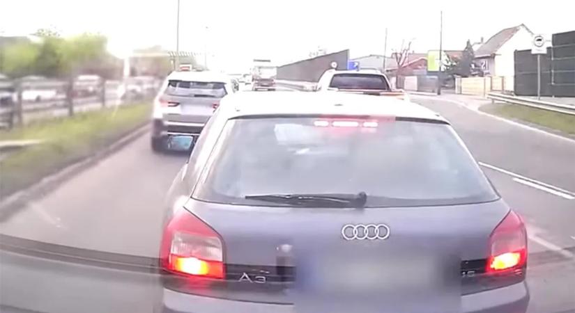 Büntetőfékezéssel provokált ütközést, majd volt képe ezt tenni Budapesten – videó