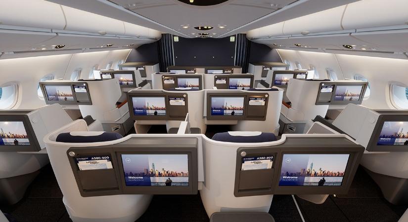 Elkészült a Lufthansa első megújult fedélzetű A380-asa