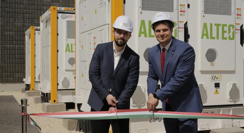 Az ALTEO átadta hatodik villamosenergia-tárolóját