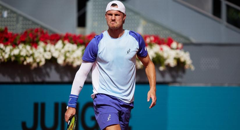 Előnyről bukott rögtön az első fordulóban a madridi tenisztornán Fucsovics