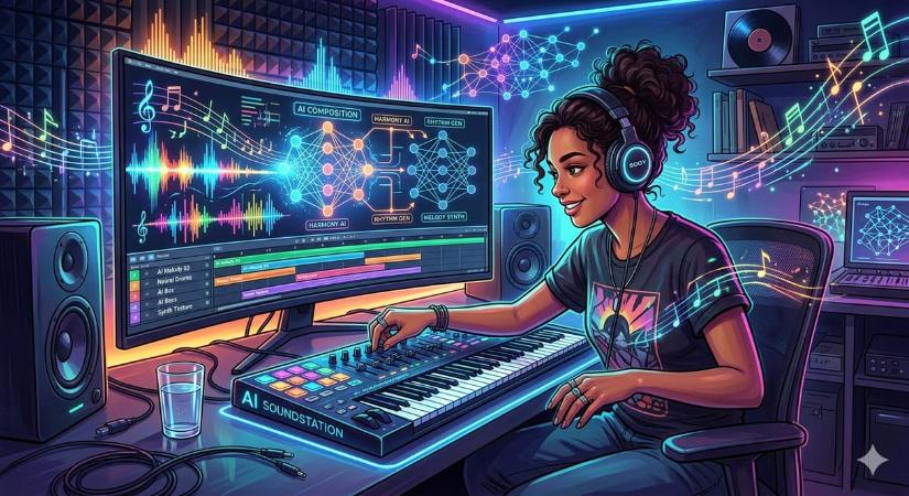 Ömlik az AI-generált zene az emberekre, már napi 75 000 új „alkotás” születik