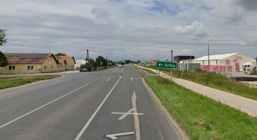 Forgalomkorlátozás az 1-es főúton Ikrénynél aszfaltozási munkák miatt