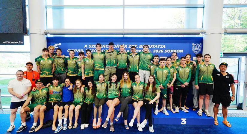 Legjobb vidéki csapat lett az UNI Győri Úszó Sportegy. az országos bajnokságon