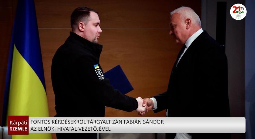 Fontos kérdésekről tárgyalt Zán Fábián Sándor az Elnöki Hivatal vezetőjével (videó)