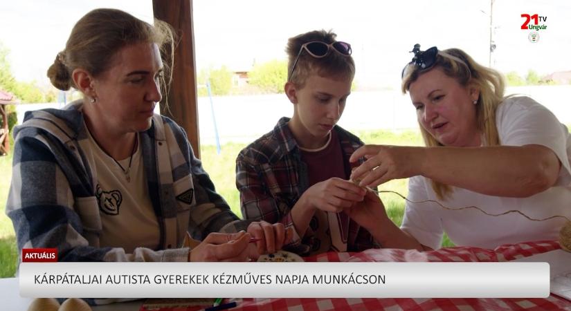 Aktuális (2026.04.23) Kárpátaljai autista gyerekek kézműves napja Munkácson (videó)