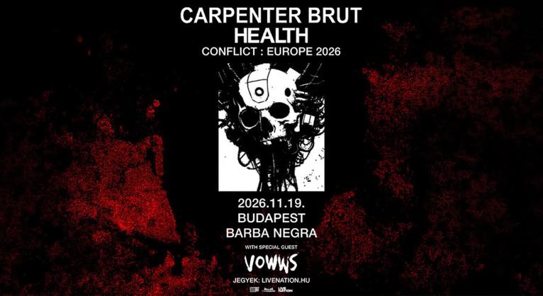 Sci-fi-szerű utazás Carpenter Brut és a Health társaságában a Barba Negrában