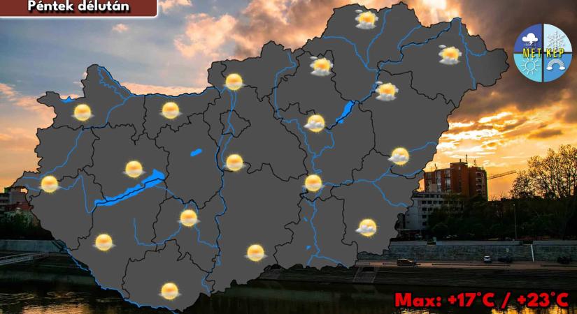 Pénteken már 20 fok felett is mérhetünk, de marad a szeles idő