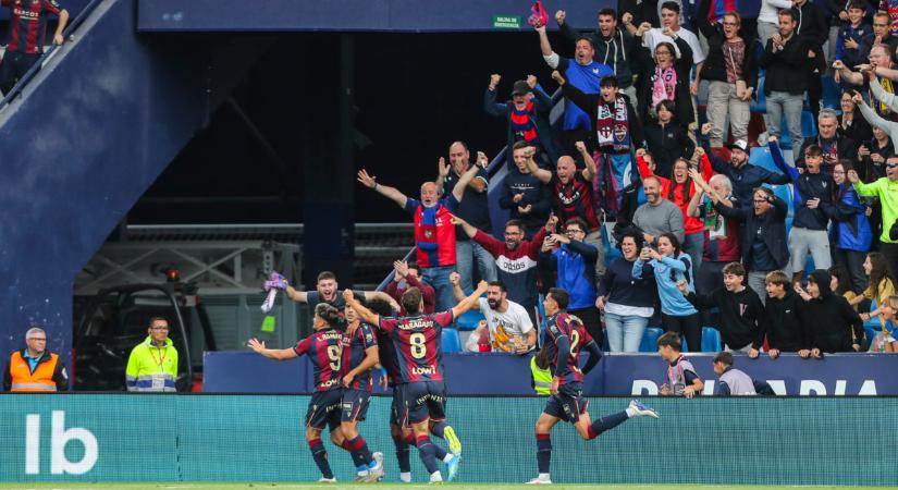 La Liga: kiesési rangadón győzte le a Levante a Sevillát – videóval