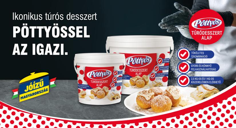 A magyar desszertklasszikusok mostantól Pöttyös Túró Rudi-ízzel is készülhetnek