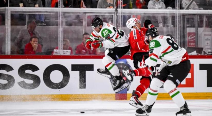 Hatot kapott első svájci meccsén a vb-re készülő hokiválogatott