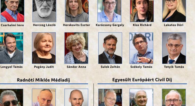 Átadták a 2026-os Radnóti Miklós Antirasszista-díjakat