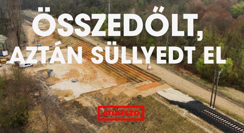 Összedőlt, aztán süllyedt el – Spórolás ilyen sokba még nem került a MÁV-nak