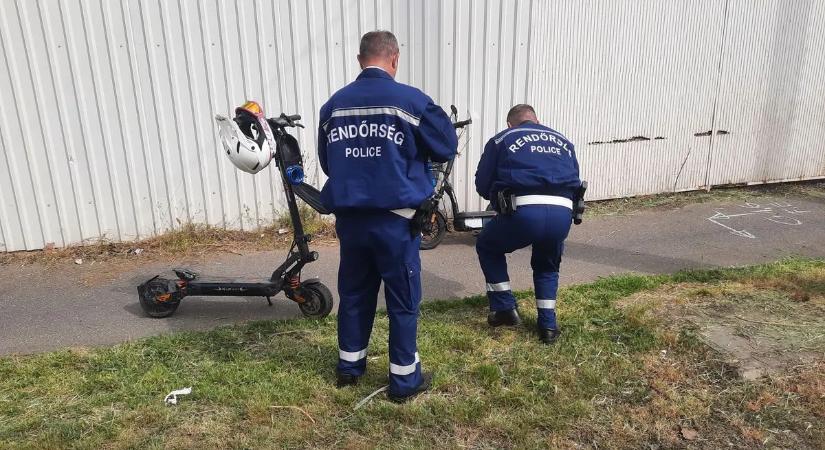 Ez se mindennapi: e-roller és e-kerékpár ütközött