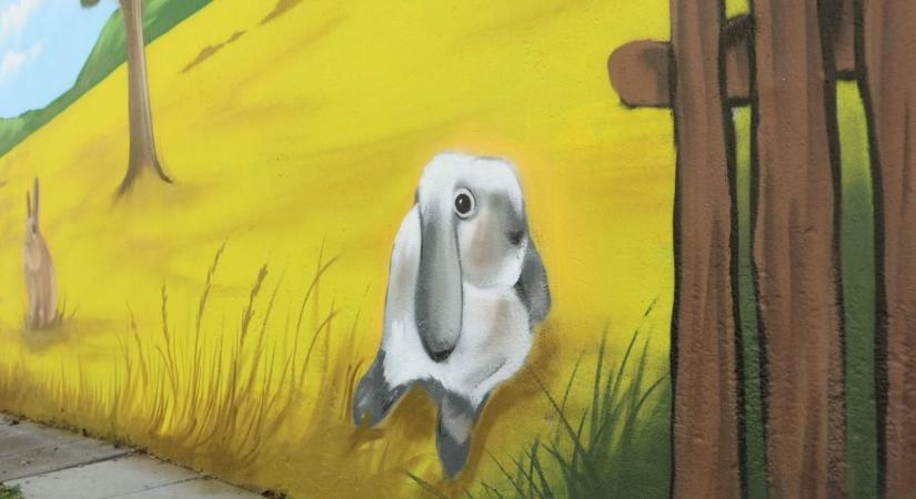 A lakók kérték, a művész megfestette: mesevilág lett a szegedi panelből