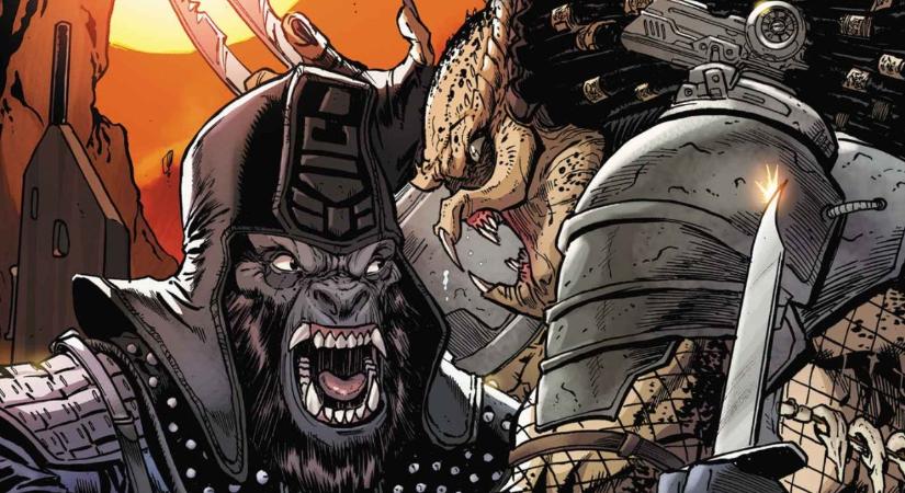 Itt vannak az első képek abból a limitált képregénysorozatból, melyben a Ragadozó a majmok bolygóján találja magát