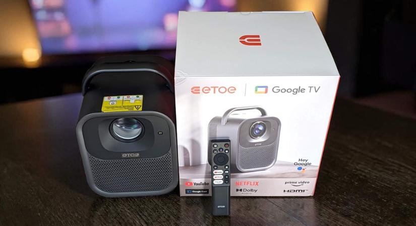 ETOE Seal Pro 2026 projektor teszt – Google TV-vel és több fénnyel, minden eddiginél jobb áron