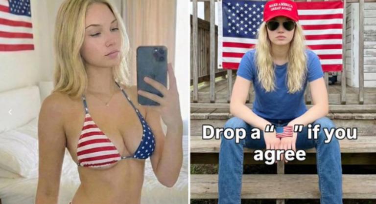 Soha nem is létezett a bikiniben pózoló Trump-párti influenszer