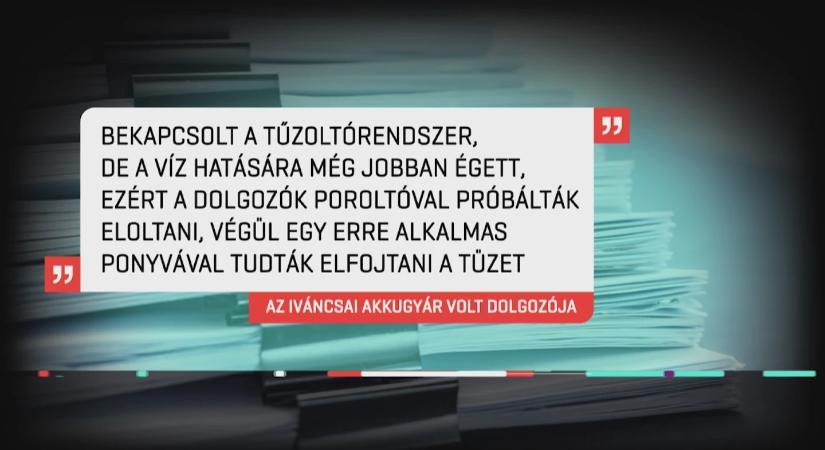 Tűz volt az iváncsai akkumulátorüzemben