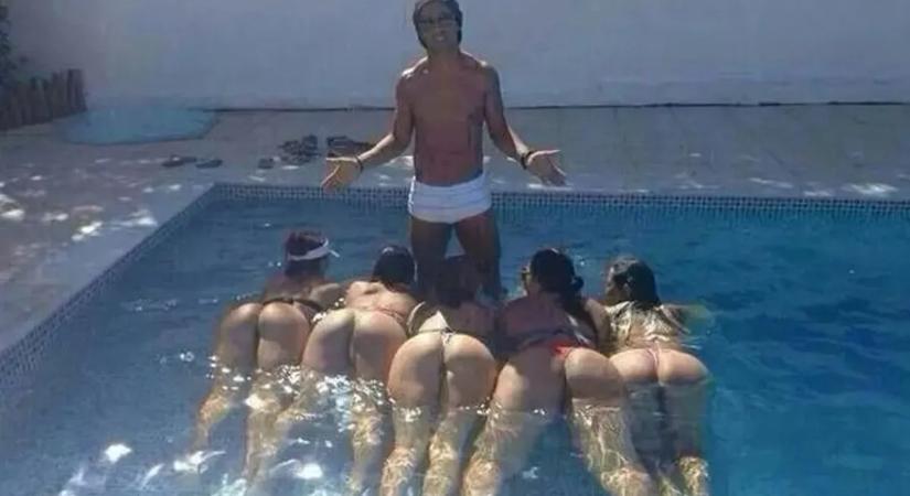 „Úgy csinálok, mintha fenekek lennének” – Ronaldinho malacot nyert a börtönben, de a világot a mosolyával verte át