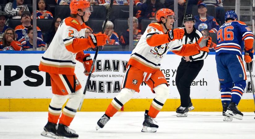 NHL: az Anaheim elképesztő meccs után került előnybe az Edmonton ellen