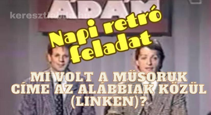 Napi retró feladat: Amőbázott az ország – emlékszel, melyik műsorban?