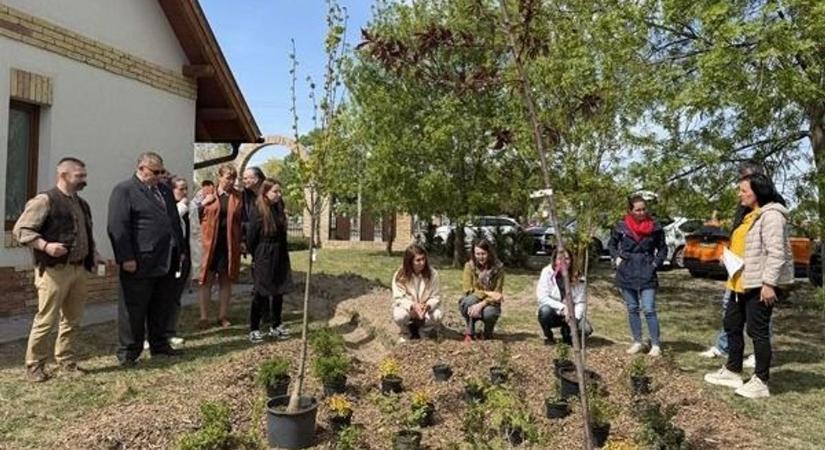 Egyre nagyobb érték a víz: újabb esőkerttel mutatnak utat ezen a vármegyei településen