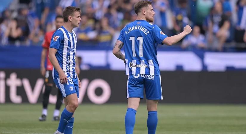 Hátrányból fordított az Alavés, továbbra is bármi megtörténhet a spanyol élvonal alsóházában
